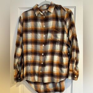 Madewell Button down Plaid Shirt
